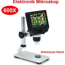 600X Dijital 4.3" LCD Ekranlı Hd USB Mikroskop