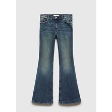 Mango Violeta Yüksek Bel Flare Jean Pantolon