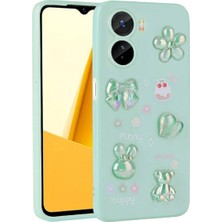 Vivo Y16 Için Uyumlu Kılıf Kabartma Figürlü Parlak Toys Silikon Kapak