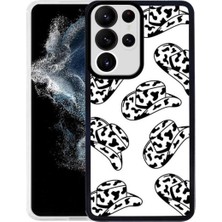 Samsung Galaxy S22 Ultra Için Uyumlu Desenli Ince Sert Kılıf M-Fit Desenli Kapak