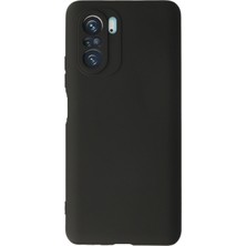 Xiaomi Poco F3 Için Uyumlu Kılıf Yumuaşk Renkli Esnek Premium Rubber Silikon - Siyah