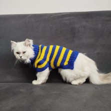 Lady Fify Kedi Köpek için Balıkçı Yaka Fenerbahçe Kazak