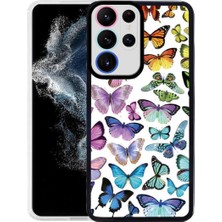 Samsung Galaxy S22 Ultra Için Uyumlu Desenli Ince Sert Kılıf