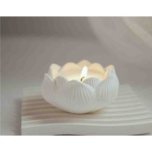 3lü Set Lotus Mum, Dekorasyon Önerileri ( 2 Adet Lotus Mum, 1 Adet Oval Sunumluk)