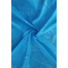 ElifEbru Exclusive Handicrafts Ebru Sanatı El Yapımı Kadın Mavi Ipek Fular Krf 27