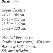 Elvin Triko Kadın Büyük Beden Anne Kalın Tüylenmez Kışlık Yelek