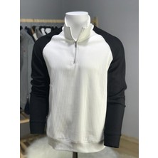 Keyt Sport Boğazlı Fermuarlı Kazak %95 Cotton %5 Likra