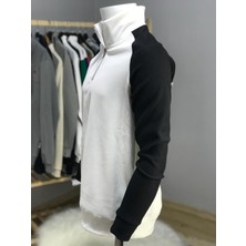 Keyt Sport Boğazlı Fermuarlı Kazak %95 Cotton %5 Likra