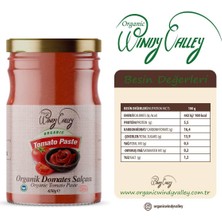 Organic Windy Valley Domates Salçası (650 gr)    İlave tuz içermez