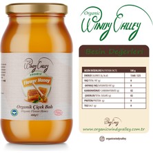 Organic Windy Valley Süzme Çiçek Balı    (500 gr)