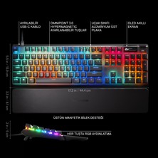 Steelseries Apex Pro Gen 3 Omnipoint 3.0 Hipermanyetik Switch Rgb Mekanik Oyuncu Klavyesi (Uk