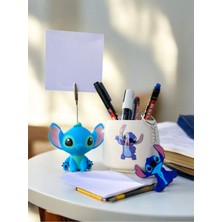 Perazayn Stitch Sevimli Koala Fotoğraf Not Tutacağı-Kalemlik-Anahtarlık Seti Hediyelik Tutucu