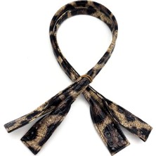 Angel Çanta Aksesuar Suni Deri Rugan Pelikan Model Çanta Sapı Leopar  Renk