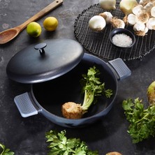 Aryıldız Pro Grade Tencere - Siyah - 24 cm