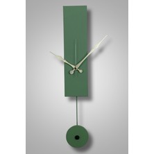 MOOCLOCK Jakar Model Dekoratif Metal Akar Sessiz Mekanizmalı Duvar Saati (Sarkaç Şeklinde Süs)