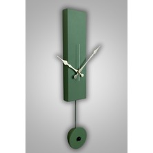 MOOCLOCK Jakar Model Dekoratif Metal Akar Sessiz Mekanizmalı Duvar Saati (Sarkaç Şeklinde Süs)