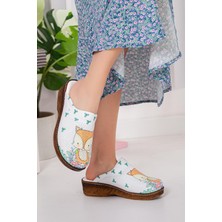 Ahşap Görünümlü Kadın Sabo Terlik 540