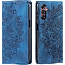 Cool-M Case Samsung Galaxy A34 5g Pu Deri Manyetik Basılı Stand Kabuğu Stand Telefon Kapağı (Yurt Dışından)