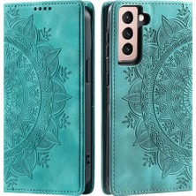 Cool-M Case Samsung Galaxy S21 Fe 5g Pu Deri Baskılı Cüzdan Stand Telefon Kapağı (Yurt Dışından)