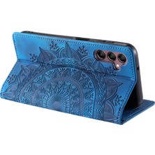 Cool-M Case Samsung Galaxy A34 5g Pu Deri Manyetik Basılı Stand Kabuğu Stand Telefon Kapağı (Yurt Dışından)