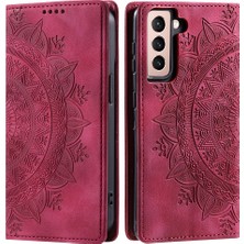 Cool-M Case Samsung Galaxy S21 Fe 5g Pu Deri Baskılı Cüzdan Stand Telefon Kapağı (Yurt Dışından)