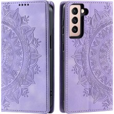 Cool-M Case Samsung Galaxy S21 Fe 5g Pu Deri Baskılı Cüzdan Stand Telefon Kapağı (Yurt Dışından)