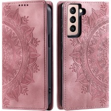 Cool-M Case Samsung Galaxy S21 Fe 5g Pu Deri Baskılı Cüzdan Stand Telefon Kapağı (Yurt Dışından)