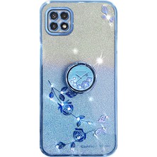 Cool-M Case Samsung Galaxy A22 5g Yüzük Kickstand Tpu Cep Telefonu Kapağı (Yurt Dışından)