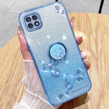 Cool-M Case Samsung Galaxy A22 5g Yüzük Kickstand Tpu Cep Telefonu Kapağı (Yurt Dışından)