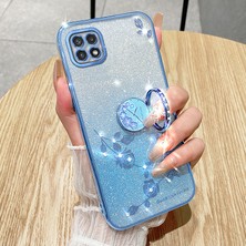 Cool-M Case Samsung Galaxy A22 5g Yüzük Kickstand Tpu Cep Telefonu Kapağı (Yurt Dışından)