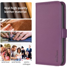 Cool-M Samsung Galaxy A05 4g Stand Deri Deri Anti-Fall Cüzdan Telefon Kapağı (Yurt Dışından)