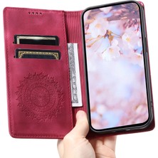 Cool-M Case Samsung Galaxy S22 5g Manyetik Otomatik Kapanış Mandala Çiçek Cüzdan Kapağı (Yurt Dışından)