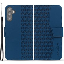 Cool-M Case Samsung Galaxy A34 5g Rhombus Pu Deri Telefon Cüzdan Kapağı (Yurt Dışından)