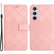 Cool-M Case Samsung Galaxy A34 5g Şok Geçirmez Kılıf Litchi Doku Pu Deri Cüzdan Telefon Kılıfı (Yurt Dışından)