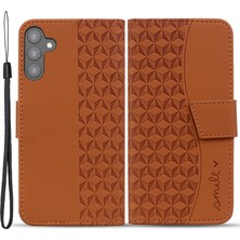 Cool-M Case Samsung Galaxy A34 5g Rhombus Pu Deri Telefon Cüzdan Kapağı (Yurt Dışından)