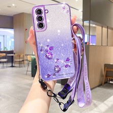 Cool-M Case Samsung Galaxy S22 5g Glitter Phone Tpu Kapağı Kayışla (Yurt Dışından)