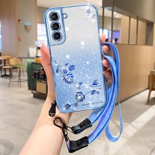 Cool-M Case Samsung Galaxy S22 5g Glitter Phone Tpu Kapağı Kayışla (Yurt Dışından)