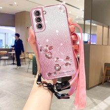 Cool-M Case Samsung Galaxy S22 5g Glitter Phone Tpu Kapağı Kayışla (Yurt Dışından)