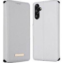 Cool-M Samsung Galaxy A35 5g Çapraz Doku Kılıf Telefon Stand Cüzdan Pu Deri Kapak (Yurt Dışından)