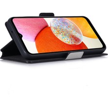 Cool-M Samsung Galaxy A35 5g Çapraz Doku Kılıf Telefon Stand Cüzdan Pu Deri Kapak (Yurt Dışından)