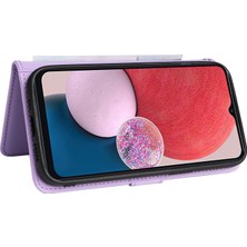 Cool-M Case Samsung Galaxy A13 4g Standlı Çıkarılabilir 2'si 1 Arada Telefon Deri Kılıfı (Yurt Dışından)