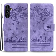 Cool-M Case Samsung Galaxy A15 4g Kılıf Cüzdan Standı Kabuk Deri Telefon Kılıfı Askılı (Yurt Dışından)