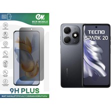 ECR MOBILE Tecno Spark 20 (Kj5) Ekran Koruyucu Tam Uyumlu 9h Esnek Nano Kırılmayan Mat Hayalet(Privacy)