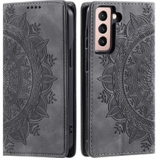 Cool-M Case Samsung Galaxy S21 Fe 5g Pu Deri Baskılı Cüzdan Stand Telefon Kapağı (Yurt Dışından)