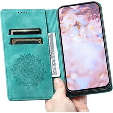 Cool-M Case Samsung Galaxy S22 5g Manyetik Otomatik Kapanış Mandala Çiçek Cüzdan Kapağı (Yurt Dışından)