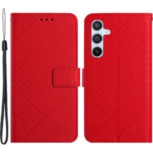 Cool-M Case Samsung Galaxy A34 5g Şok Geçirmez Kılıf Litchi Doku Pu Deri Cüzdan Telefon Kılıfı (Yurt Dışından)