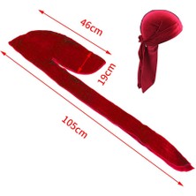 Kenann Moda Kadife Kuyruklu Başlık Bere Ş Kırmızı (Yurt Dışından)
