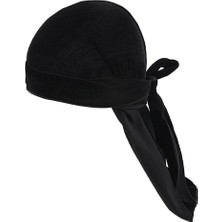 Toyra Moda Kadife Uzun Kuyruklu Başlık Beanie Kemo Şapka Siyah (Yurt Dışından)
