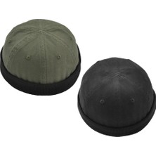 Tasteful 2x Retro Docker Leon Bere Kap Saf Ş Donanma Saat Kap Ş (Yurt Dışından)