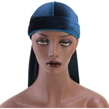 Sholov Erkek Kadife Uzun Kuyruk Şapkası Beanie Donanma (Yurt Dışından)